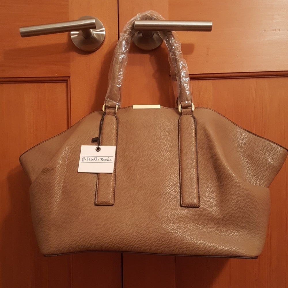 Gabriella Rocha tan medium satchel