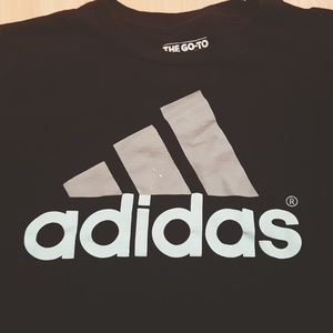 Addidas black t shirt