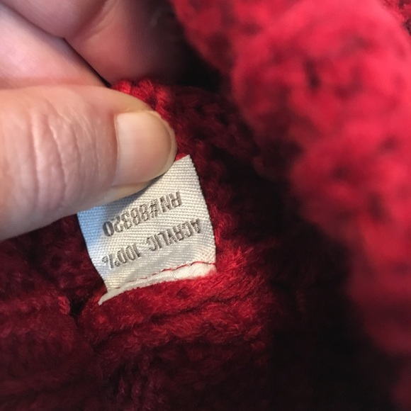 ❗️LAST 1❗️ ❄️SALE❄️ Cable Knit Beanie - Red - Picture 3 of 5