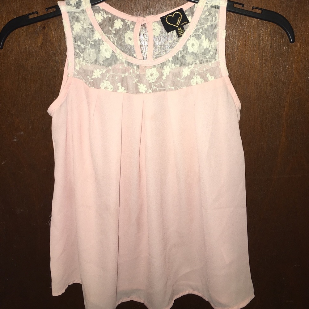 Girls pink top