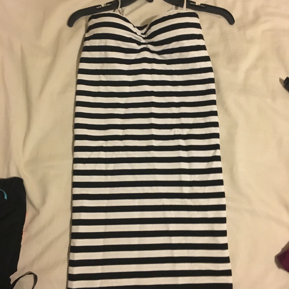 Striped Midi Bodycon Bebe Dress
