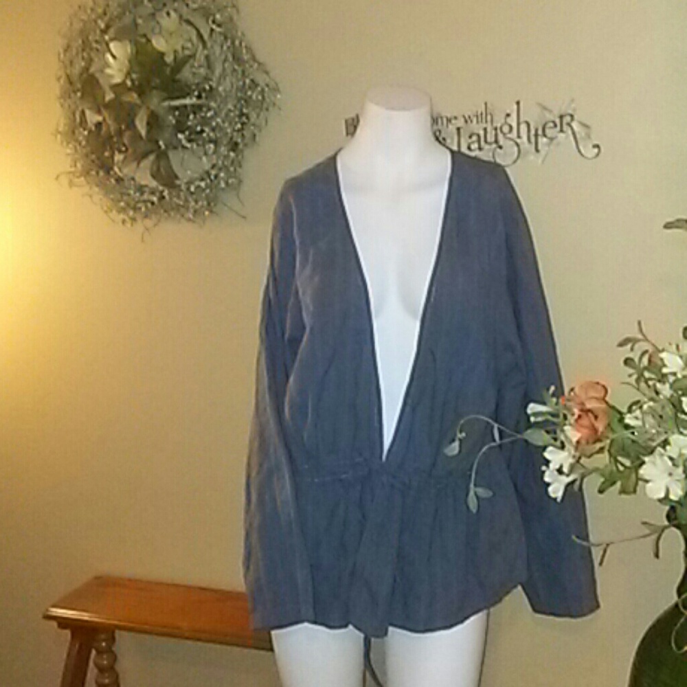 Acute blue overcoat shirt