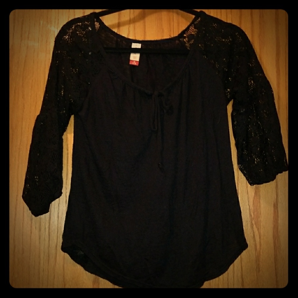 Black lace top