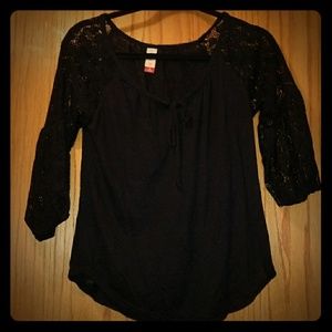 Black lace top