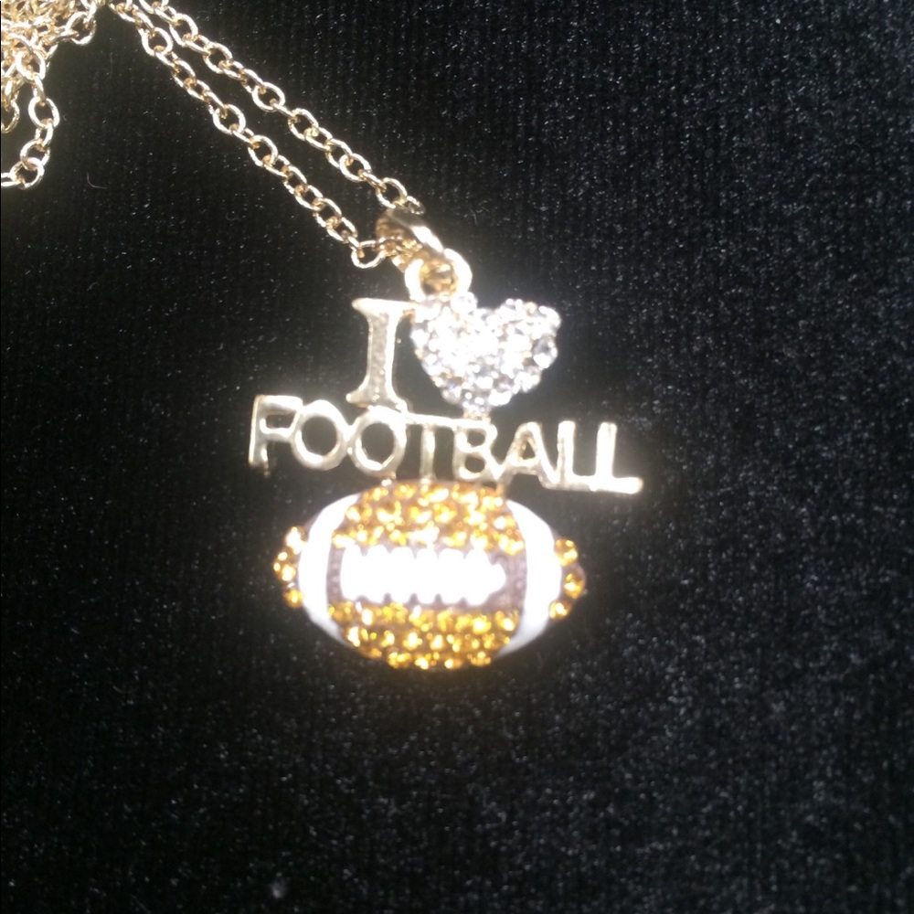 “I Love Football” necklace