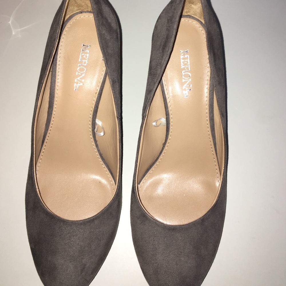 merona grey wedges size 7