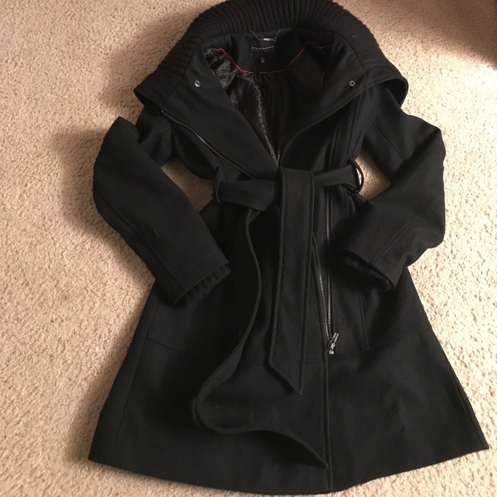 Express winter jacket, long pea coat