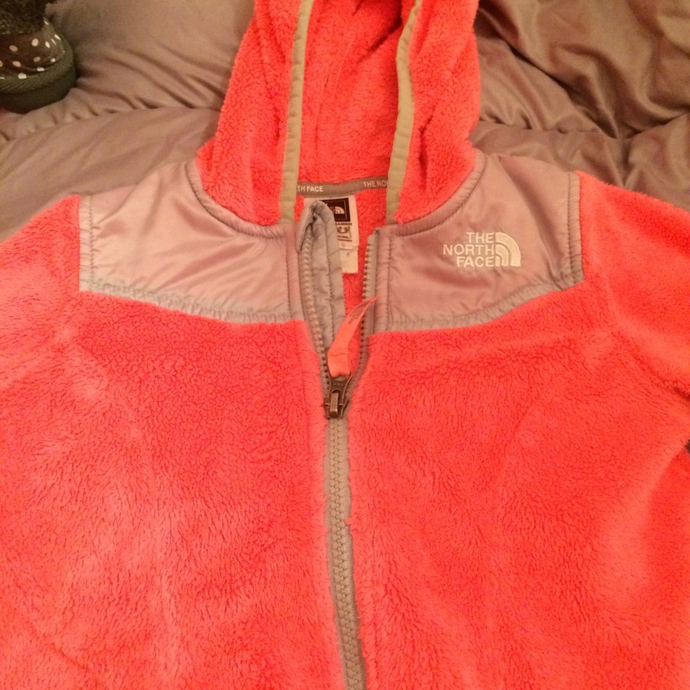 Toddler North-face Salmon colored jacket