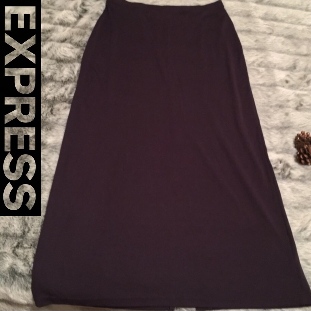 💜💜💜Express Deep Purple Straight Long Skirt - Picture 4 of 8