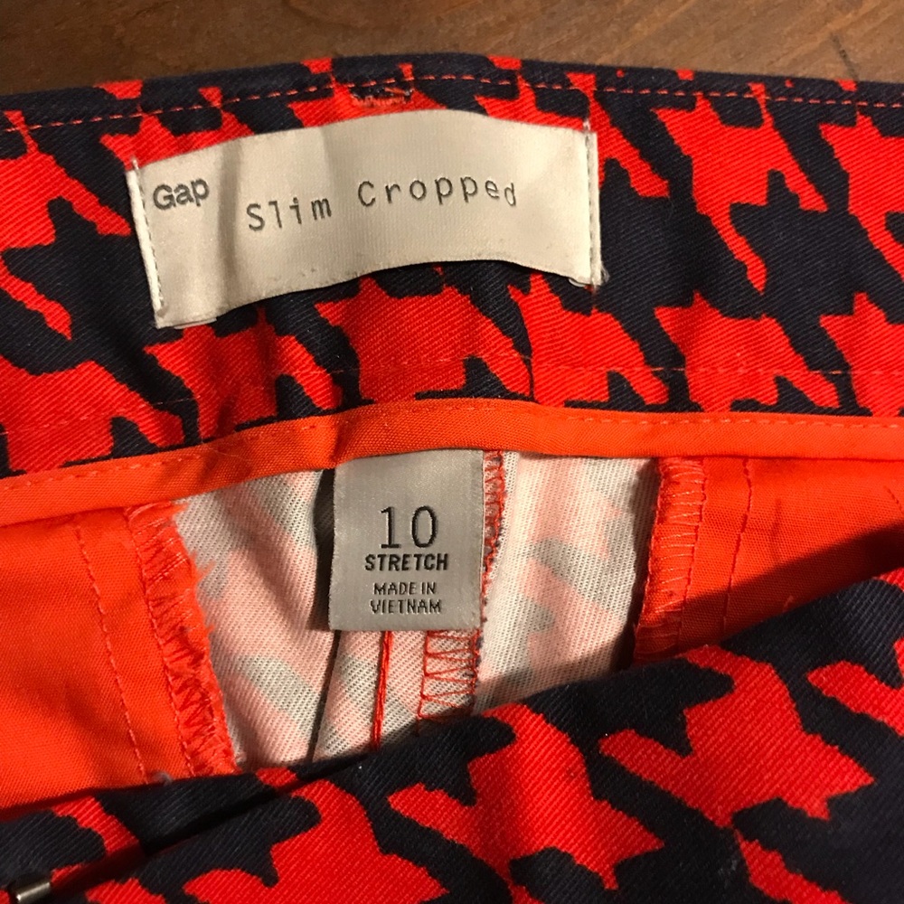 Gap slim cropped pants with stretch