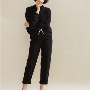 Unisex Ijji Pants in True Black