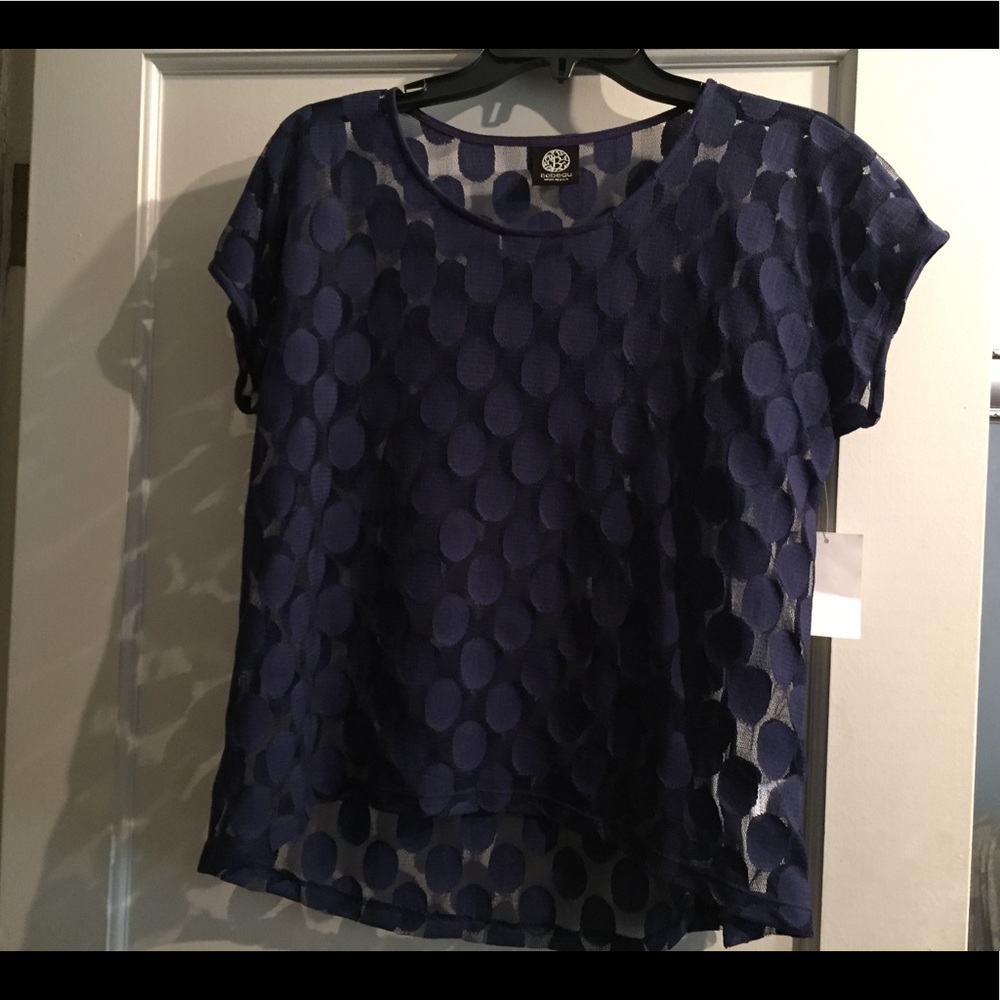 NWT Bobeau Polka Dot Top