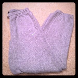 Men's small grey Nike pocket sweat pants