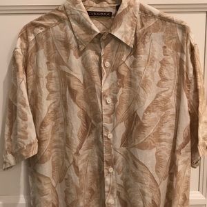 Cubavera 100% Linen Men’s button down shirt