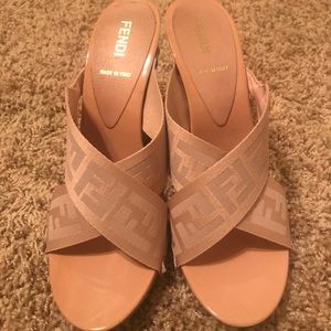 Fendi open toed heels