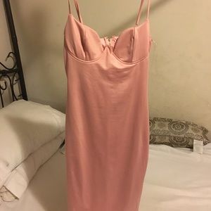 Pink Bodycon midi dress