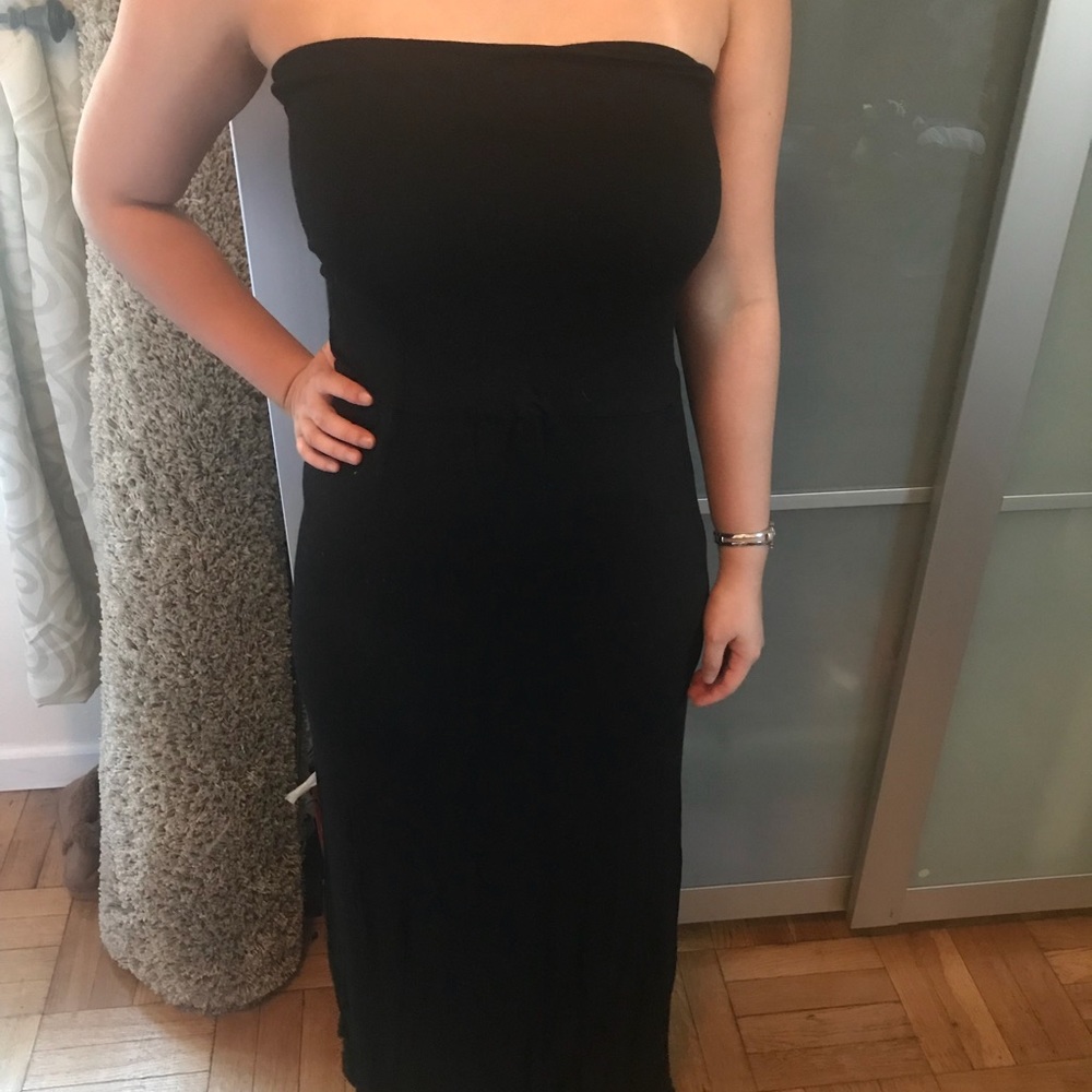 Black maxi dress