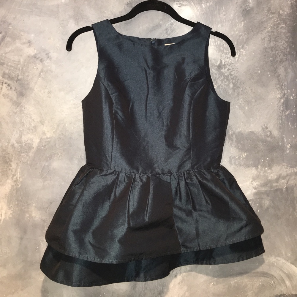 ASOS peplum top - navy