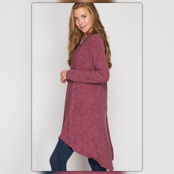 Currant Long Sleeve Open Cardigan - Picture 2 of 3