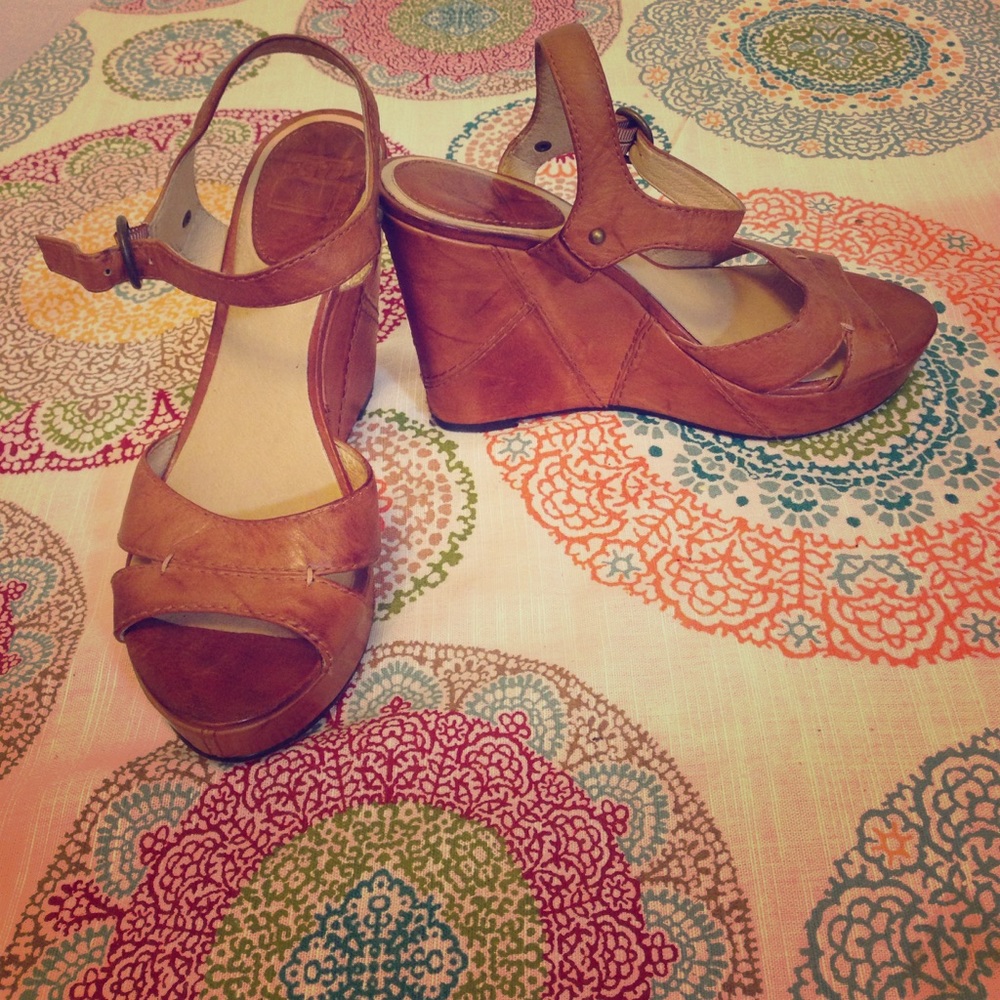 NEW YEAR SALE!!  -- Frye Wedge Sandals