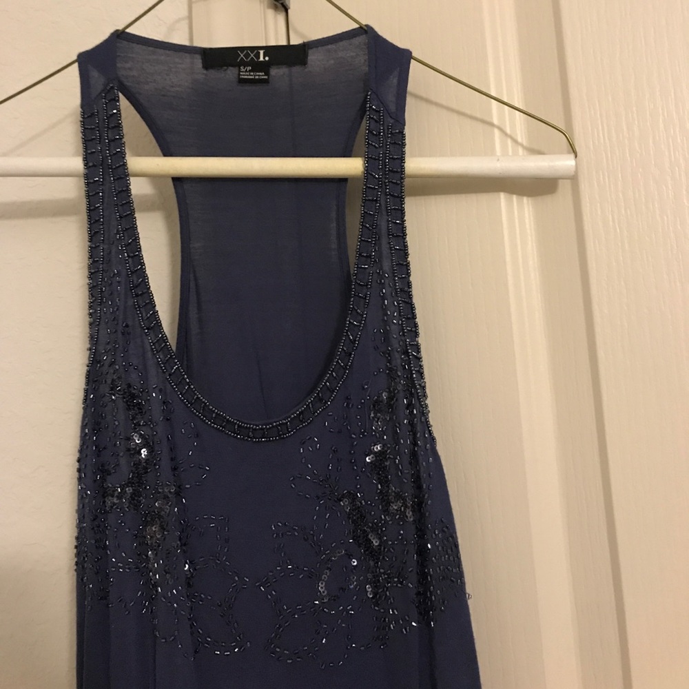 Size small embellished racer back top
