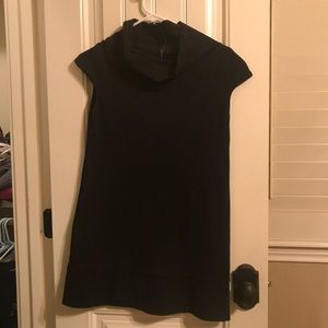 Black Express dress with gold zipper on back