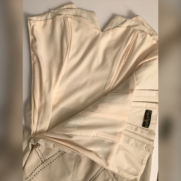 NWOT House of CB Hand Embroidered Strapless Dress - Picture 3 of 8