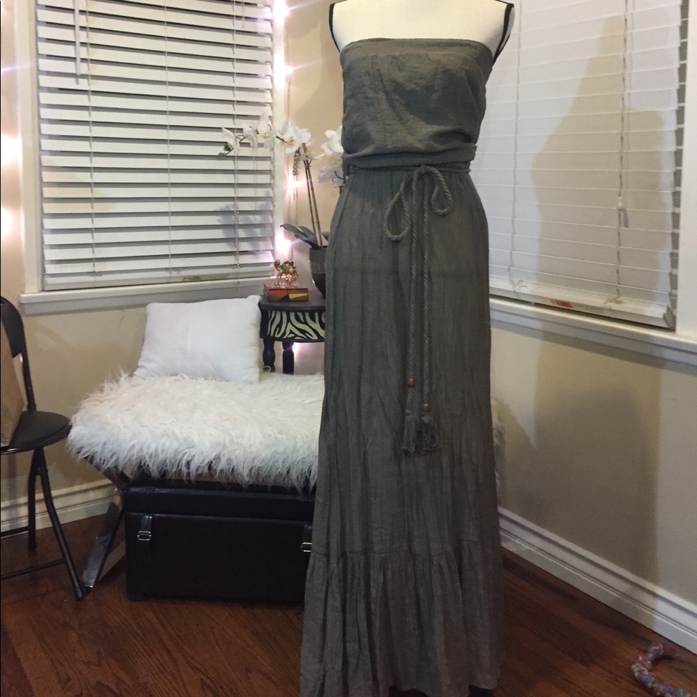 Olive Green Maxi Dress 👗