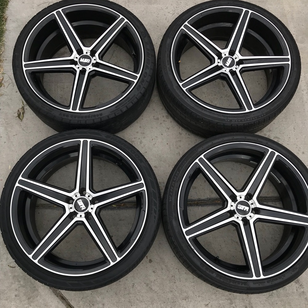 20in” STR 617 - 5 lug , Tires NO GOOD , set of 4