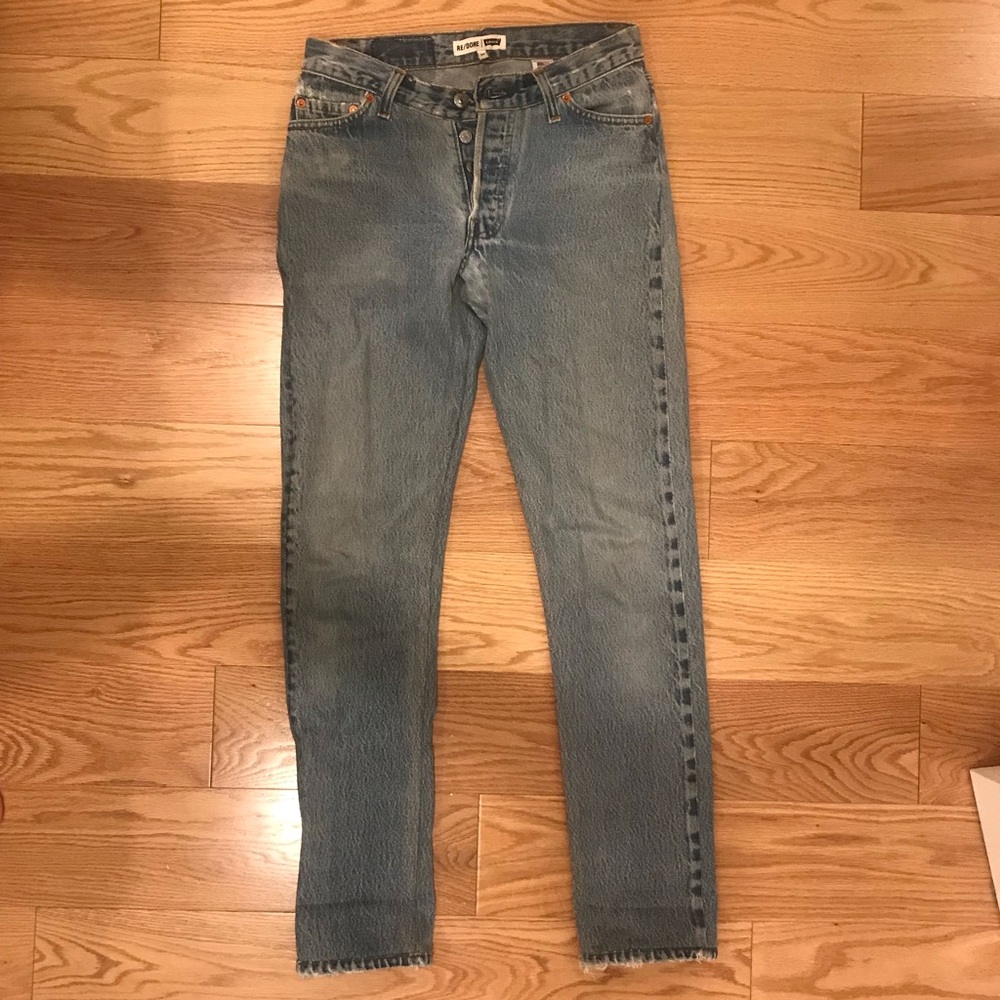 Re/Done straight leg denim size 24