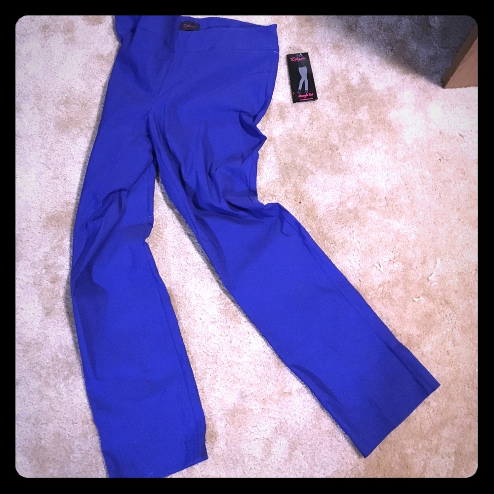 True blue stretchy work pants