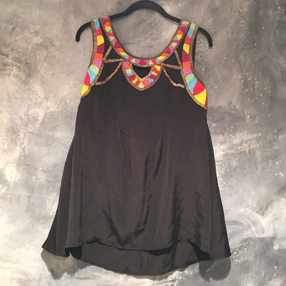 Yoana Baraschi multi-colored beaded top