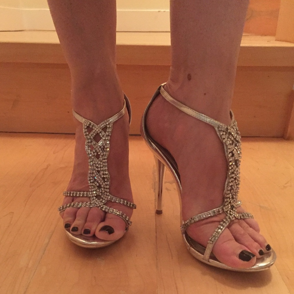 Libbi strappy sexy rhinestone shoes