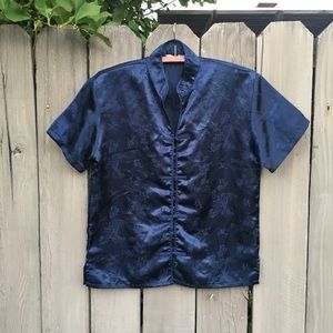 Silk Oriental Style Button Too