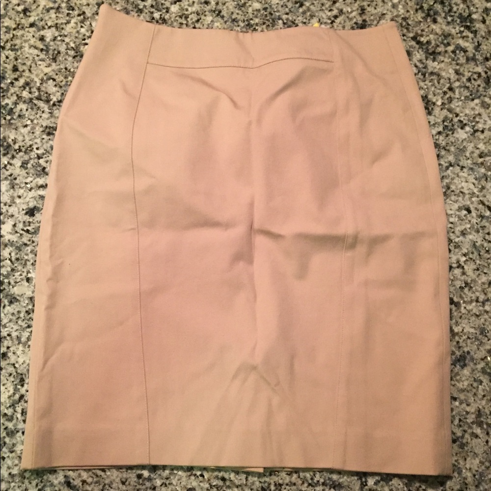 Ann Taylor cream pencil skirt