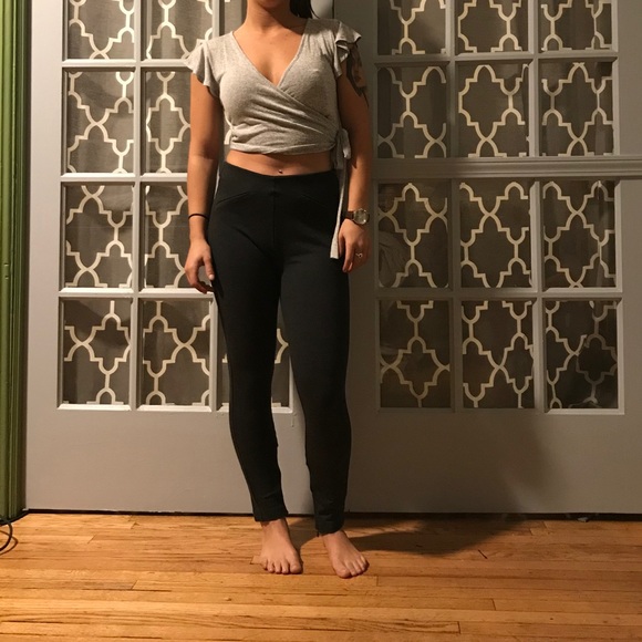 Grey Zara Soft Knit Pants - Picture 2 of 2