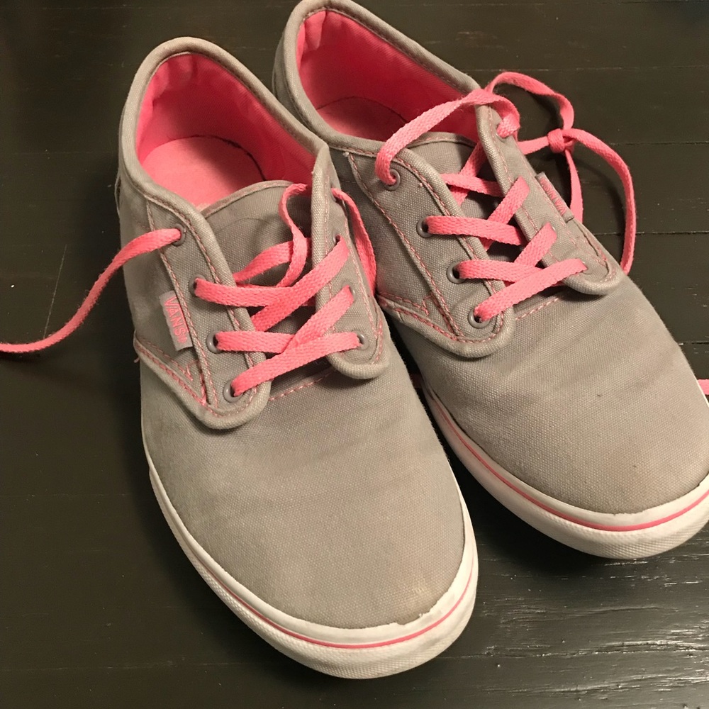 Grey and Pink Vans