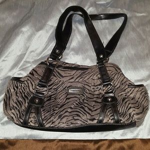 Laura Scott zebra print handbag