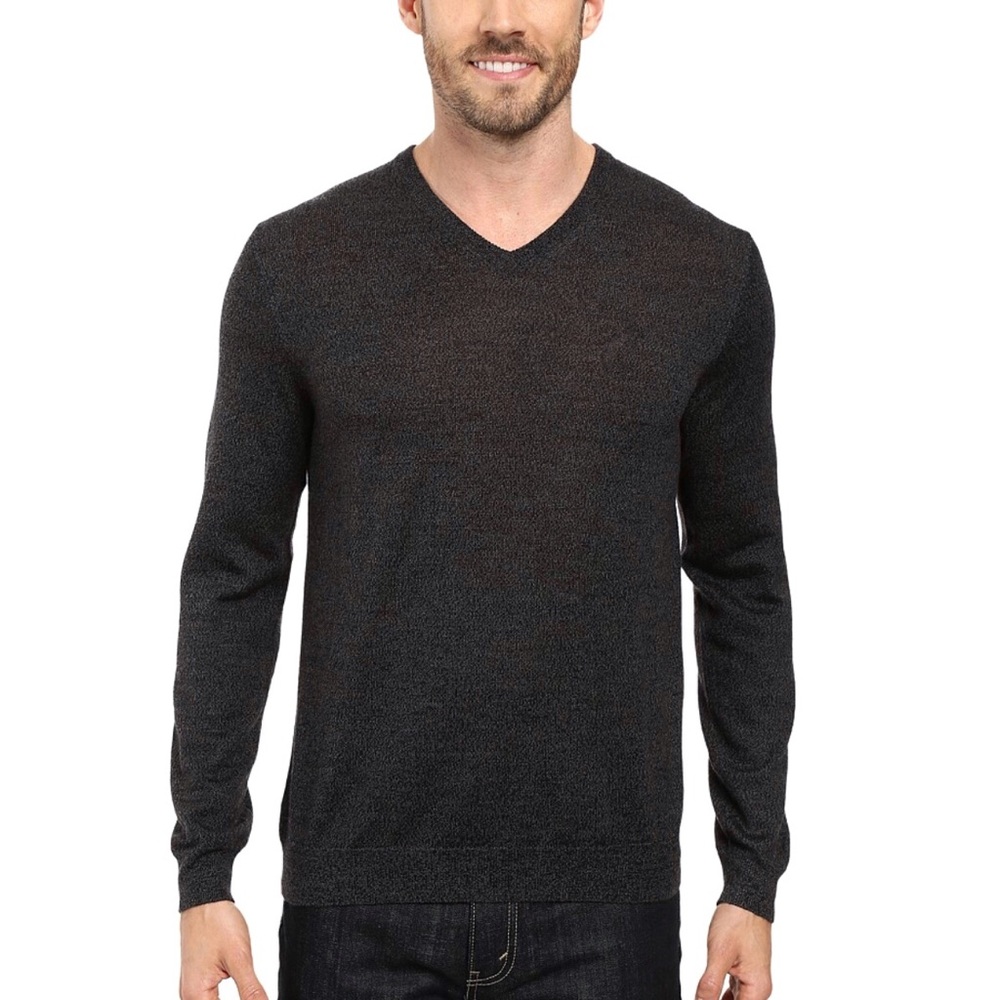 Calvin Klein Extra Fine Merino Wool V Neck Sweater