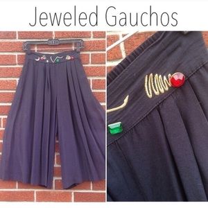 {Witchy chic} jeweled gaucho pants