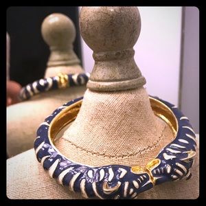 Stella and dot navy tiger bracelet