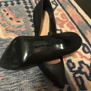 Black Pointed High Heels