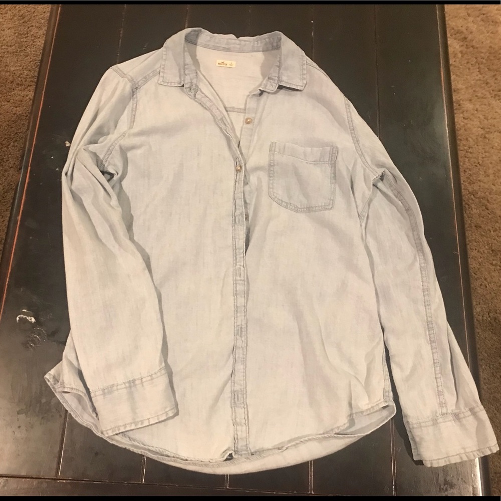 Women’s chambray long sleeved shirt