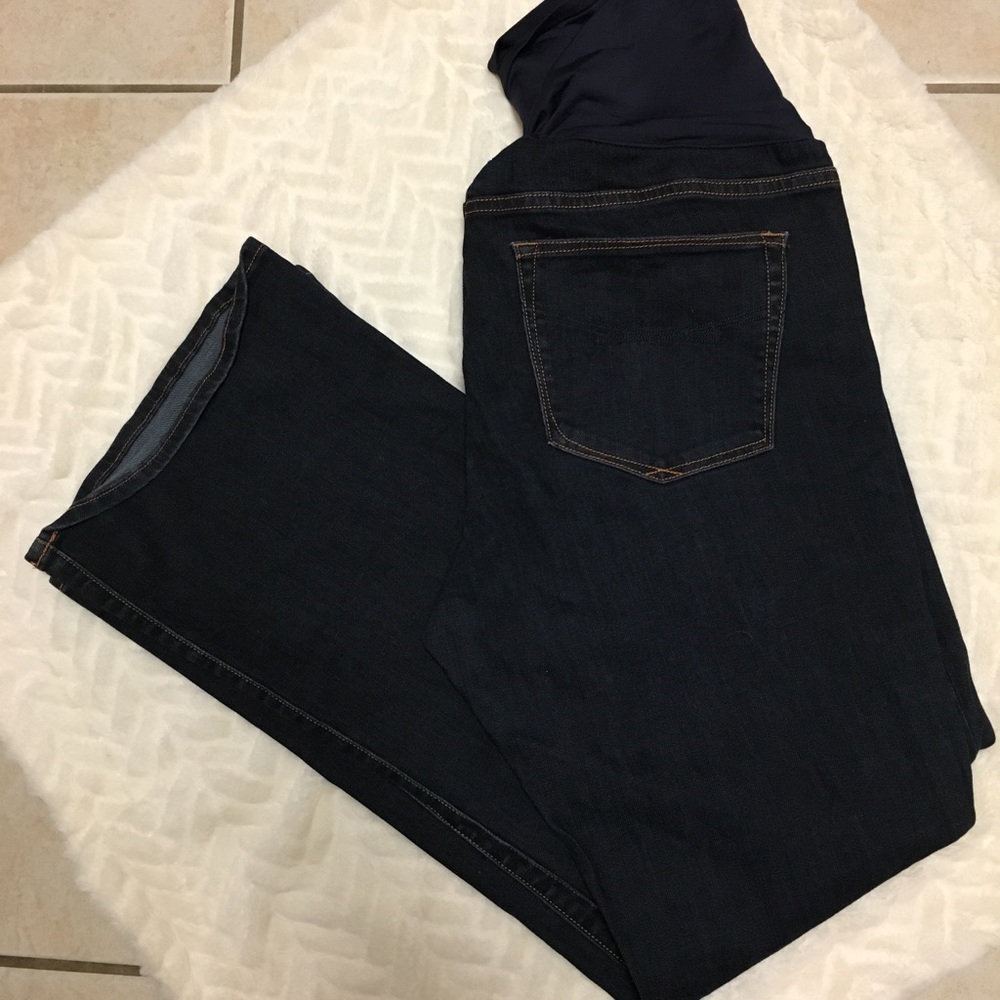 GAP dark wash maternity jeans 14r LIKE NEW!