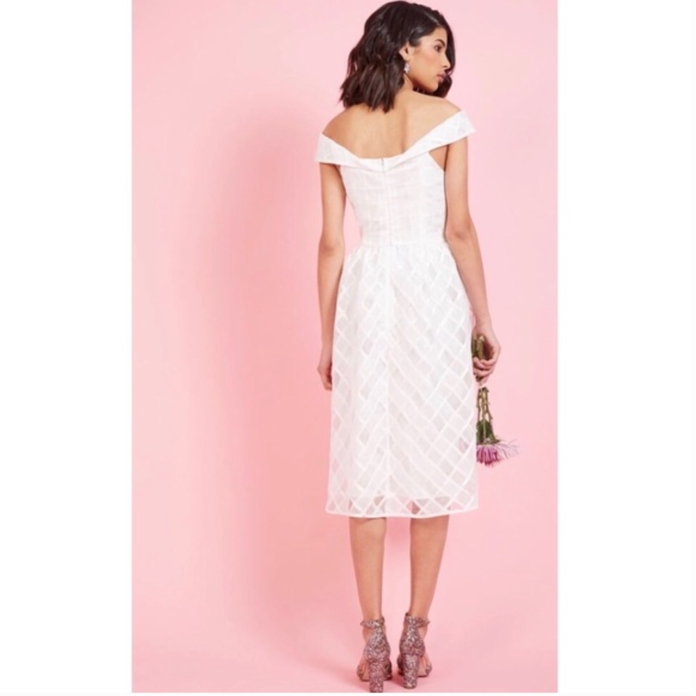 NWT Off-The-Shoulder A-Line Dress - Picture 2 of 5