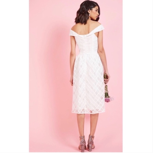 NWT Off-The-Shoulder A-Line Dress - Picture 2 of 5