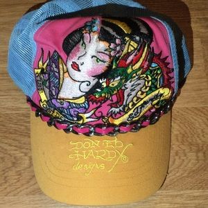Ed Hardy by Christian Audigier Geisha hat