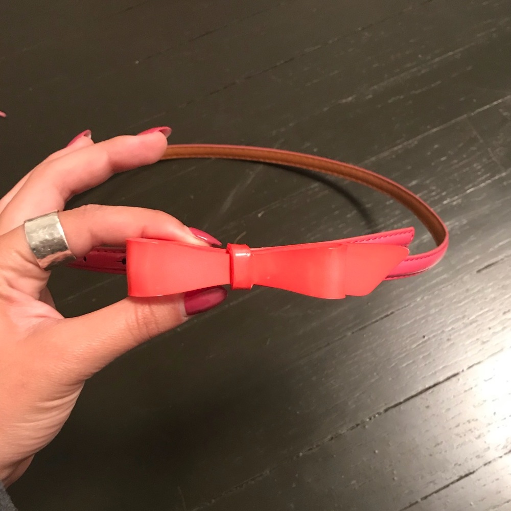 Pink Bow Belt