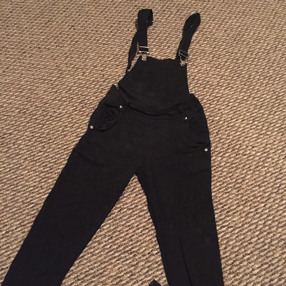 Black overalls