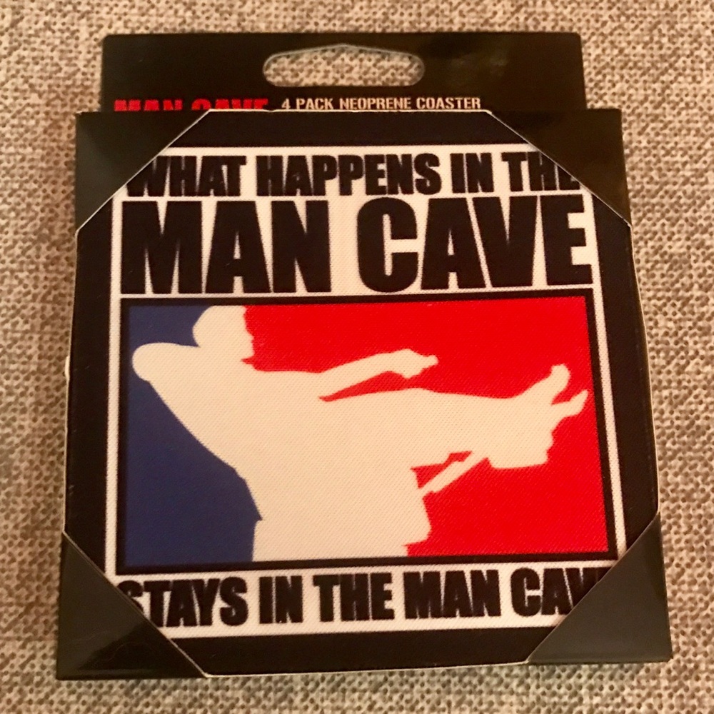 💰FINAL💰Man cave set of 4 Neoprene Coasters